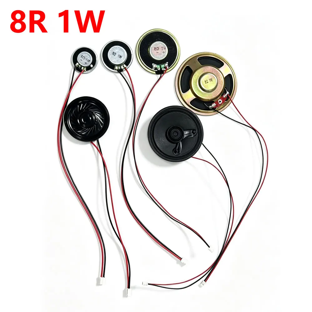 8Ω 1W 8R Diameter 20/23/28/30/36/40/50/57mm Mini Horn Loudspeaker Ultra-thin Small Speaker Buzzer For Doorbell Intercom Toys