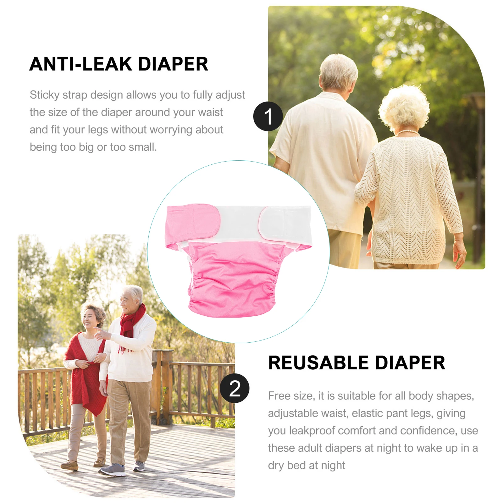 

Elderly Incontinence Nappy Washable Blue Pul Adult Diapers Plastic Pants Breathable Waterproof Urinary Cloth Pant