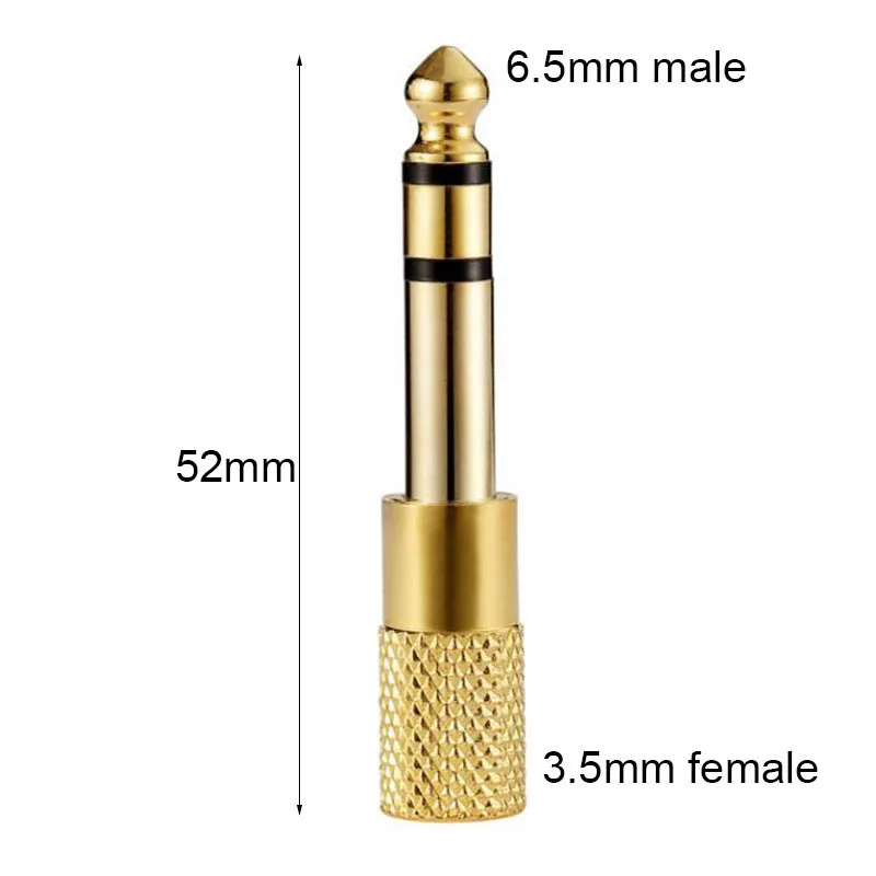 오디오 어댑터 수-6.5mm 암 잭 스테레오 헤드폰 홈 커넥터 어댑터, 마이크 스피커 컨버터, 3.5mm