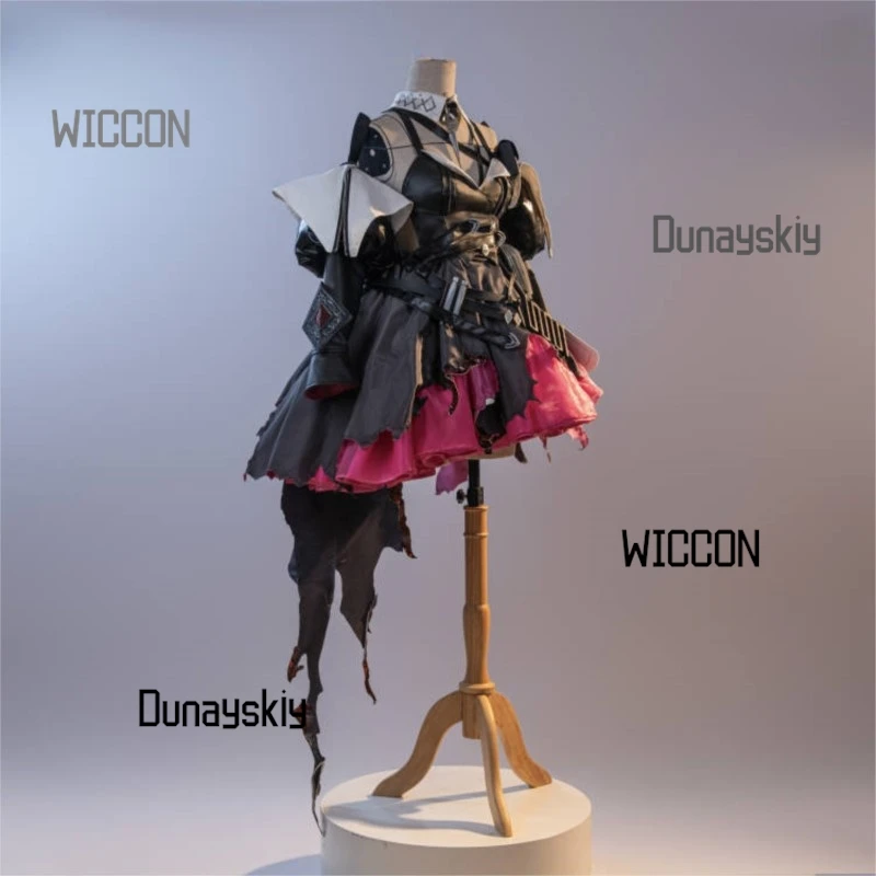 Arknights Endfield Laevatain Surtr Flame Sword Cosplay Costume Battle Damaged Surtr Style Anime Corset Outfit Sexy HalloweenCos