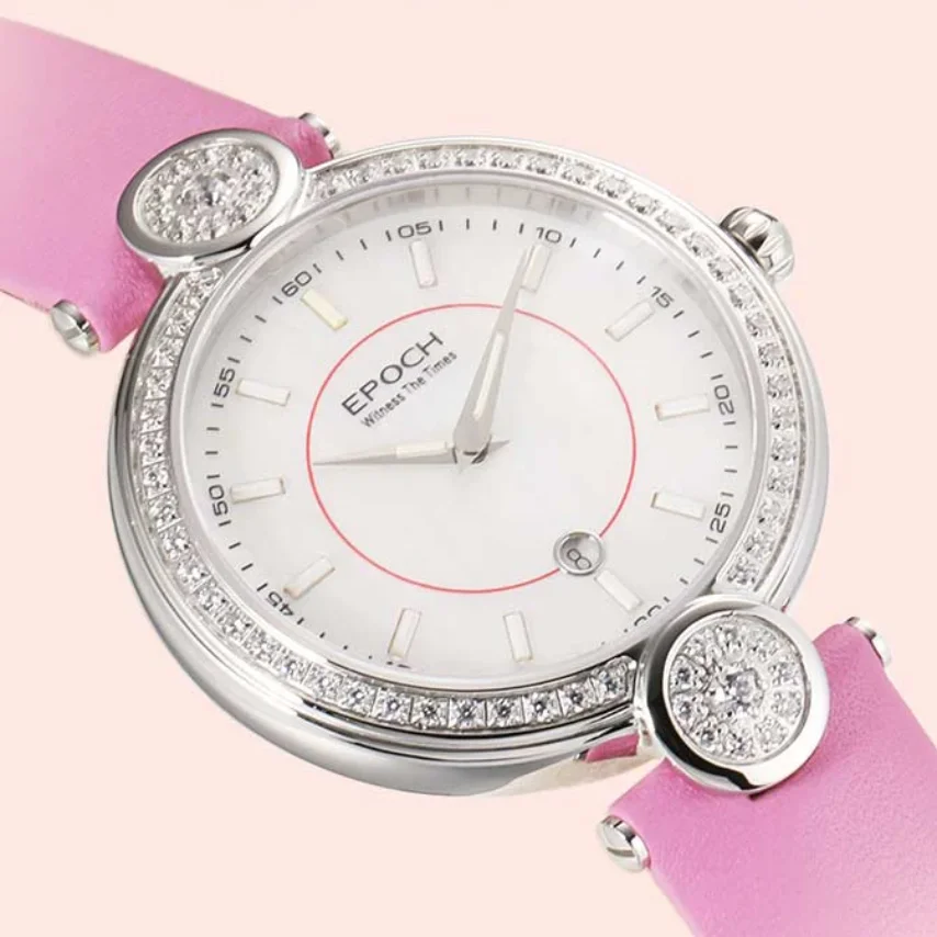YELANG Ladies Quartz Watch 34mm Luxury Women Wristwatch Luminous Tubes 100M Waterproof Wristwatch Sapphire Date