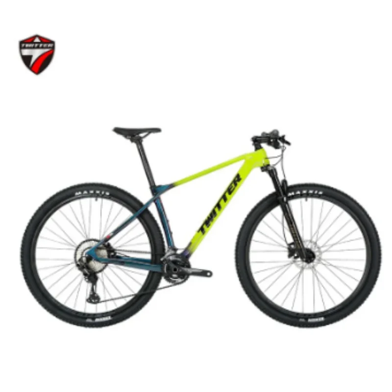 TWITTER MTB Hydraulic Disc Brake  XT/M8100-2*12S Carbon Fiber Internal Cable Frame 27.5*2.25C Light Mountain Bike bicycle