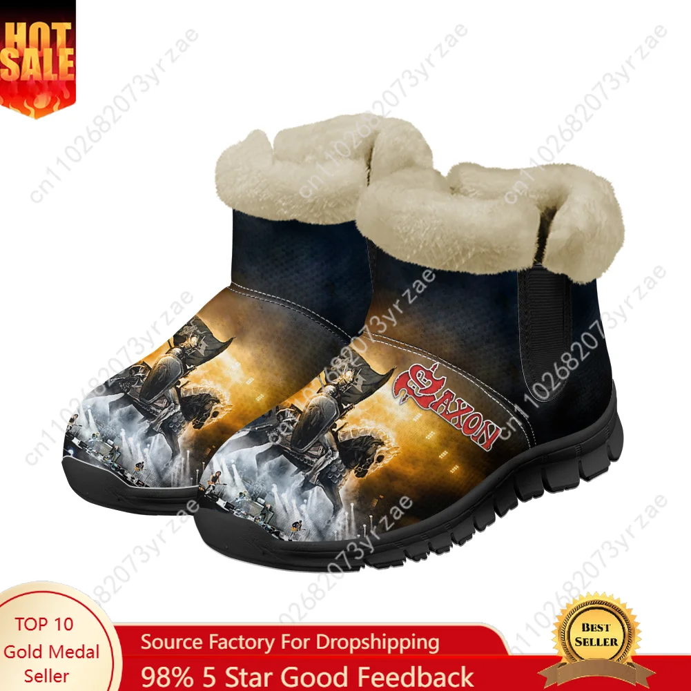 

Saxon Band Snow Boots Warm Boot Mens Womens Teentager Shoes High Quality Casual Lightweight Couple Sneakers Custom Made Shoes