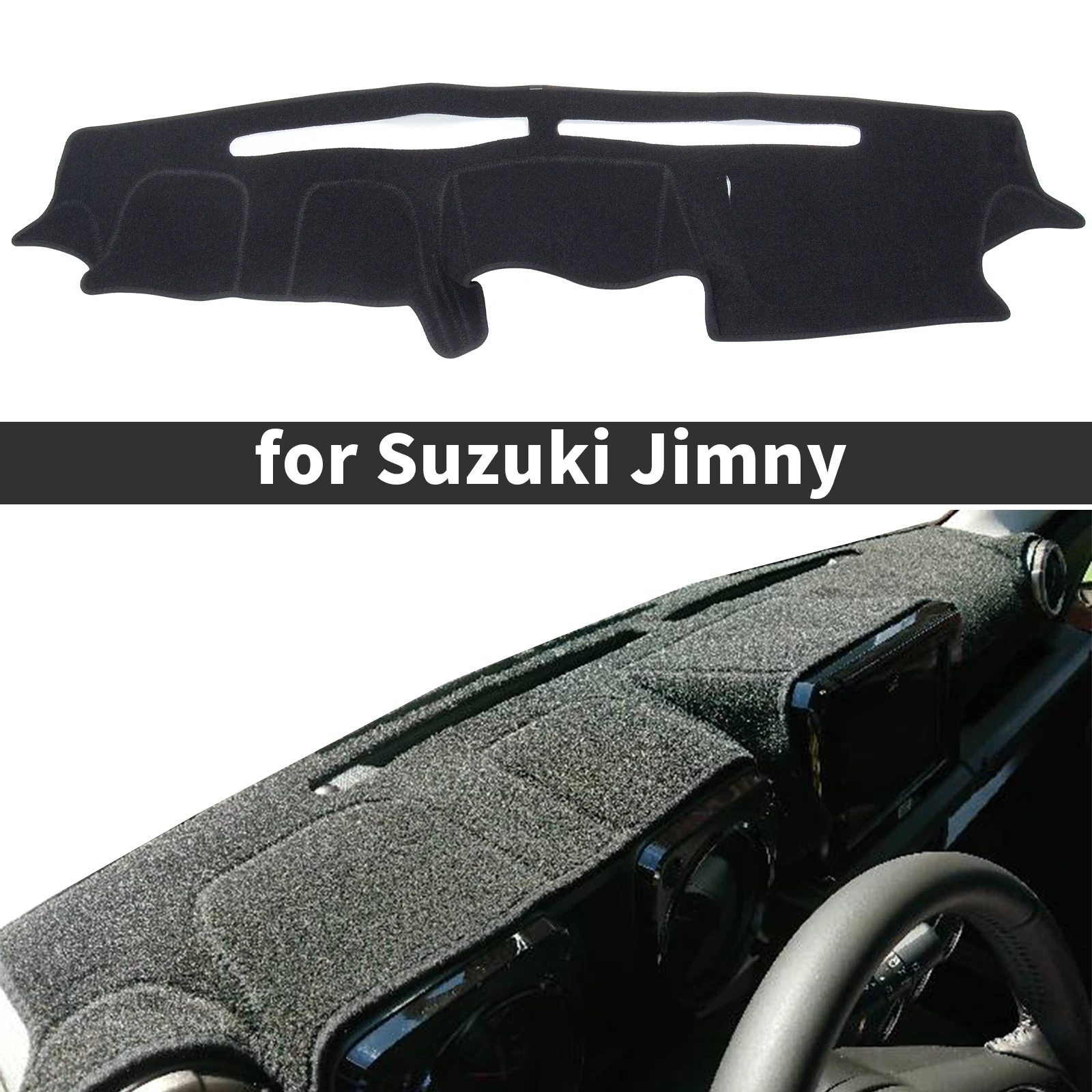 

fit for Suzuki Jimny 2019 2020 2021 2022 Dashmat DashMat Sunshade Dashboard Cover Pad Protective Carpet Car Accessories