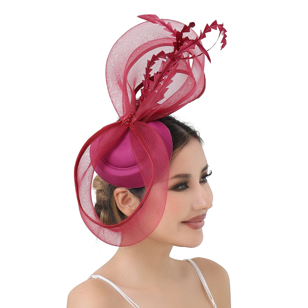 

Красивый кринолин, новые большие чародеи, однотонная свадебная шляпа для великолепных невесты, женские коктейльные чаепития, аксессуары для диких волос