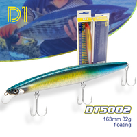 D1 Sea Bait of BKK Hook Suspending Fishing Lure 160mm 145mm 120mm  Artificial Minnow Wobbler Pofessional for Bass Tackle