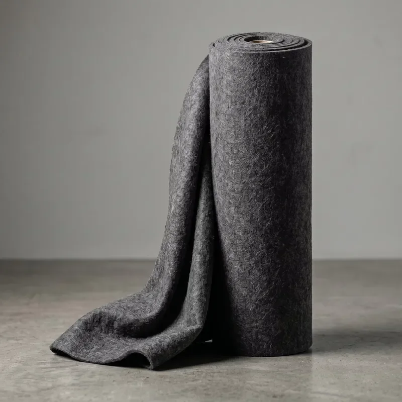 100% Polyester Fiber Cloth Greenhouse Insulation and Cold protection Gray Felt; Road Maintenance and Livestock Engineering.
