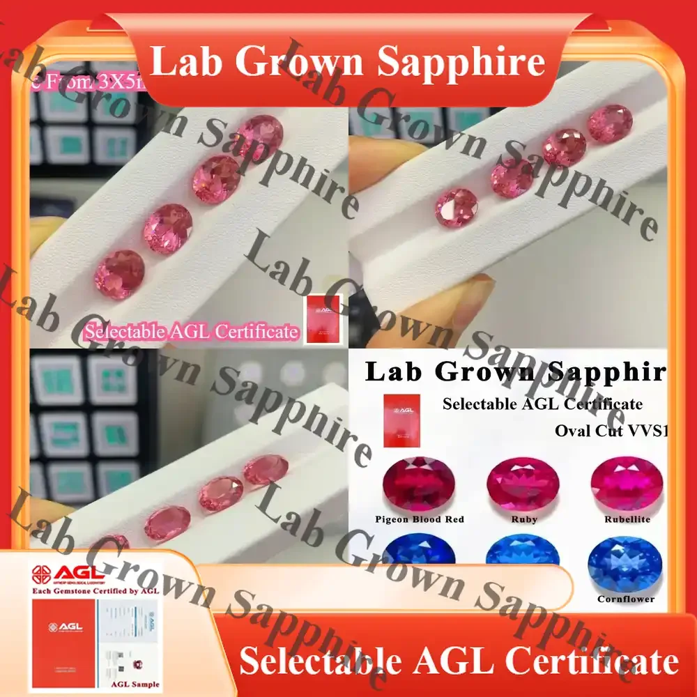 

Lab Grown Sapphire Oval Cut for DIY Jewelry Making Rings Necklaces Lab Created Sapphire Gemstone for Jewelry Craft Lab Grown