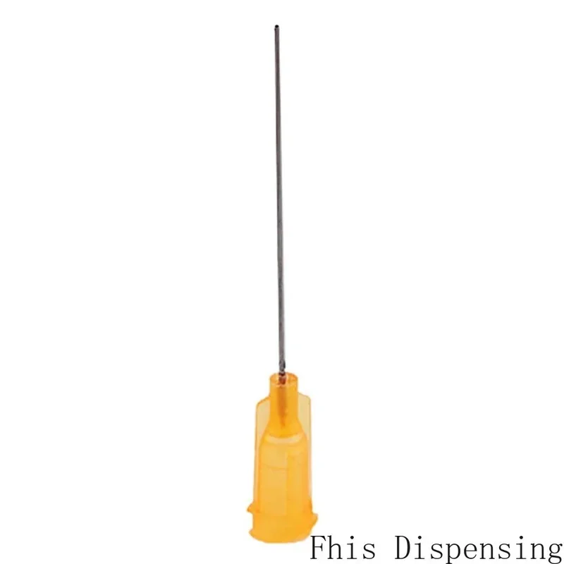 100Pcs/Set 23G 1.5 Inch Lock Hub Stainless Steel Dispensing Needles ISO Standard PP Luer Blunt Tips for Industrial Glue Fluid