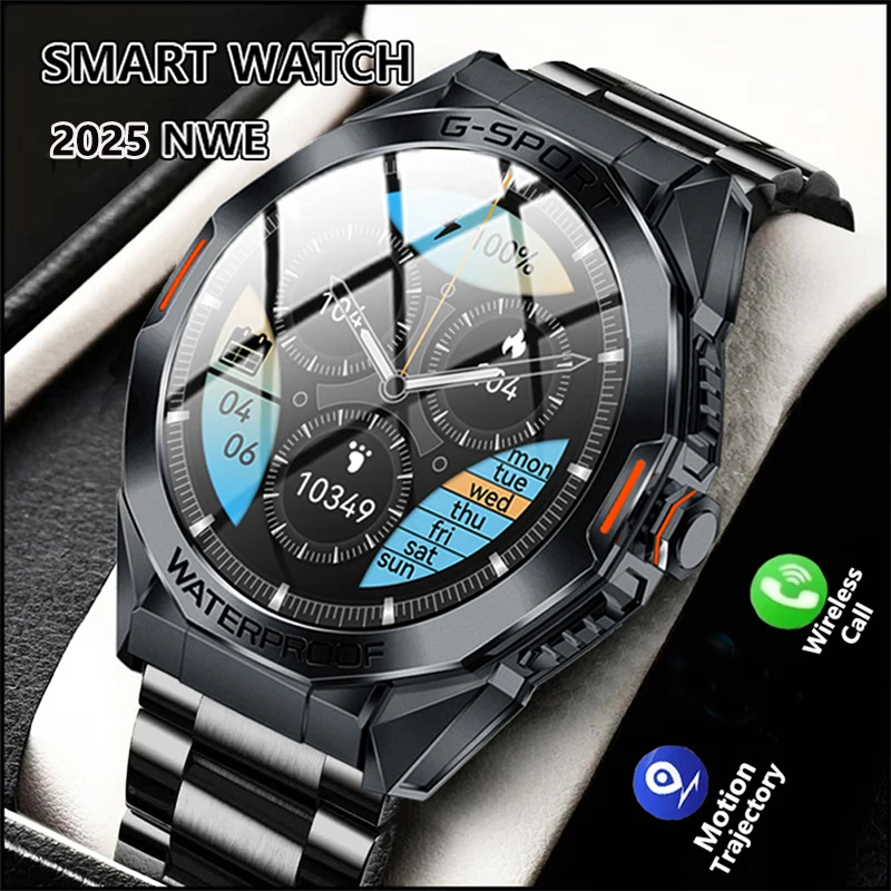 

GEJIAN New Smart Watch AMOLED Heart Rate Blood Oxygen Blood Pressure Monitoring IP68 Bluetooth Call GPS Trajectory Smartwatches