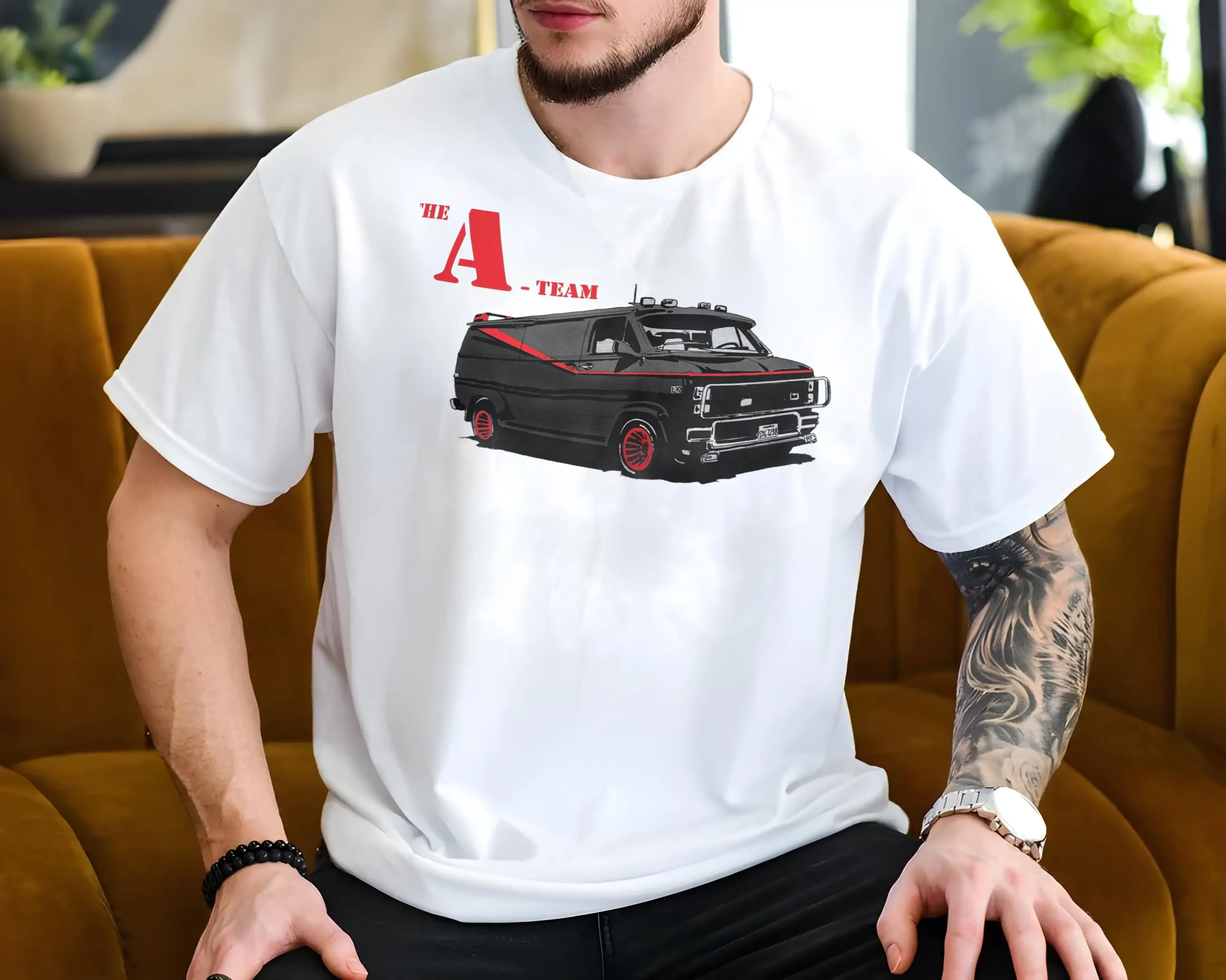 The A Team Van V1 Vintage Movie Poster T Shirt 8 Colors Film Lover All Sizes S 5XL