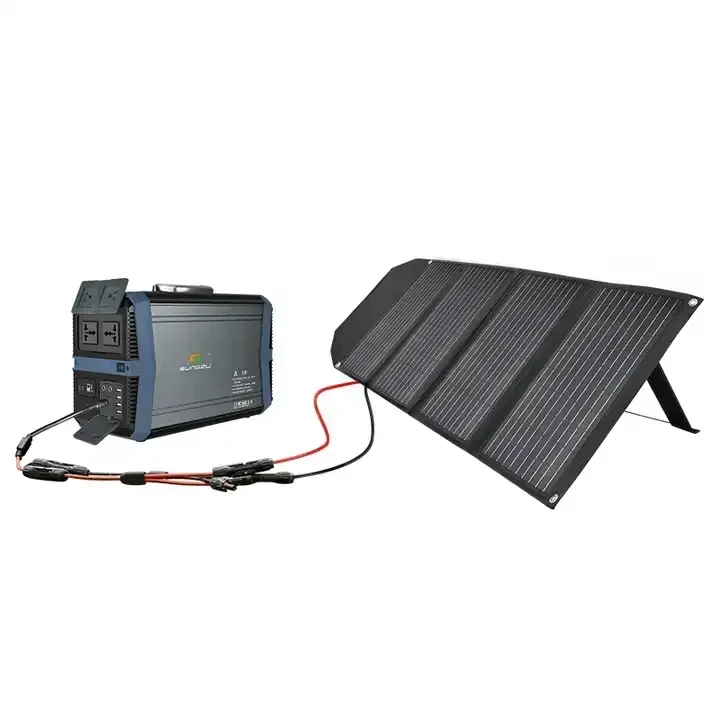 110 220v Charging Battery 1500 2000 Watt Solar Generator Banks Supply Portable Power Station For Camp