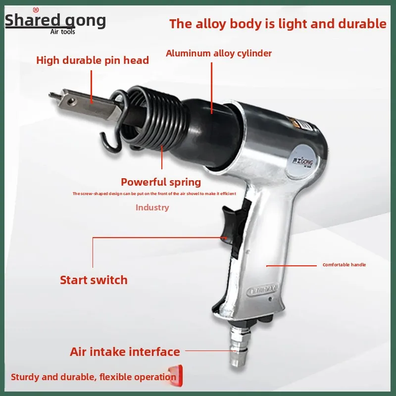 Gongkong Pistola pneumatica a perno Sistema di porte e finestre in lega di alluminio Telaio centrale Perno di giunzione Strumento pneumatico Tipo 150