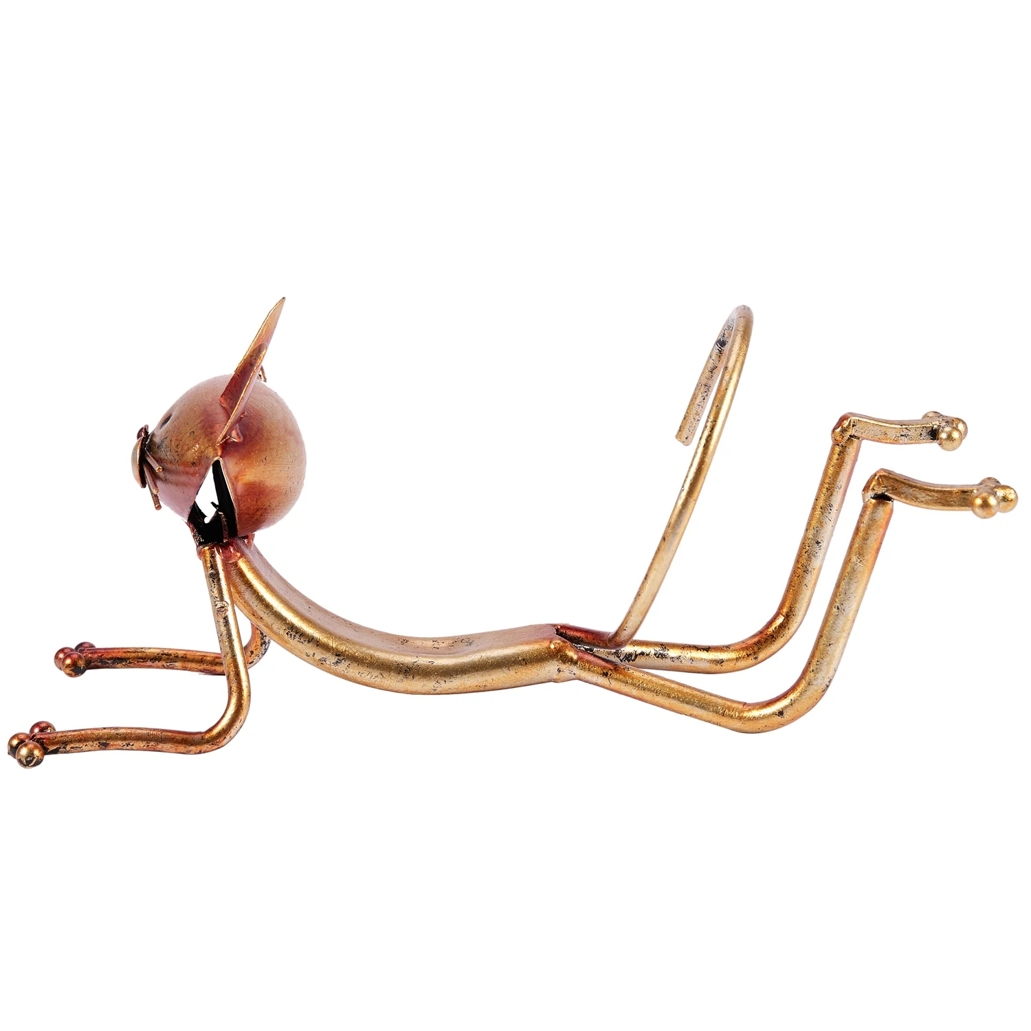 ABSJ-Yoga Cat Wine Rack Metal Wine Holder Wine Shelf Sculpture Practical Sculpture Home Decoration Interior Wine Stand Crafts view 2