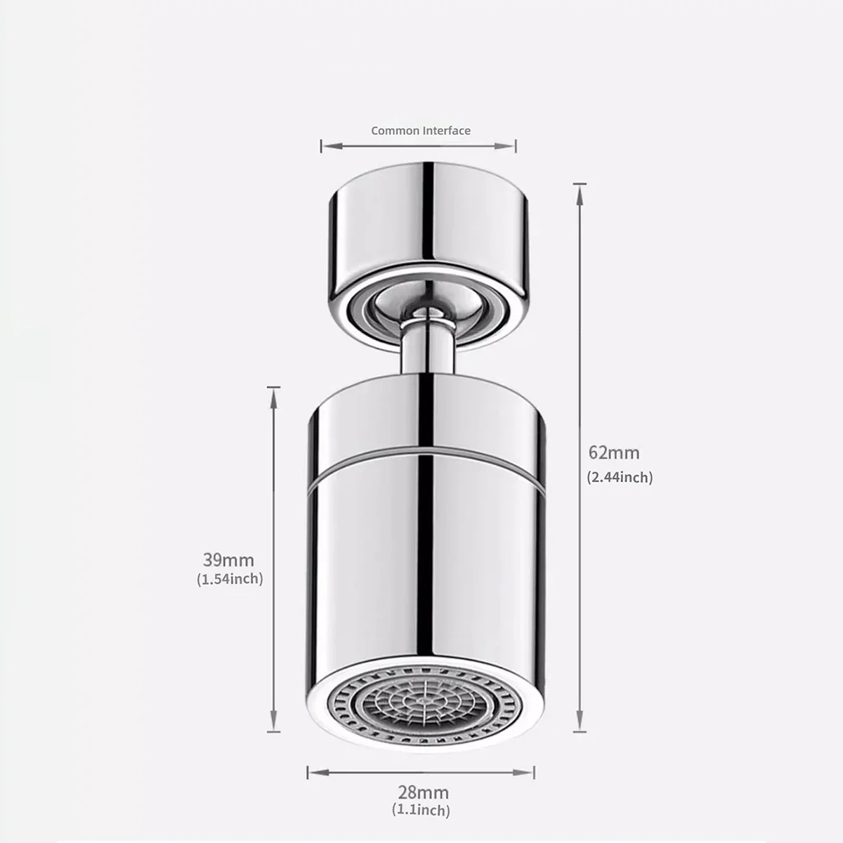 360° Rotary Kitchen Faucet Spray Head Filter washbasin Splash proof Adapter 2 Mode adjustable Kitchen Sink Faucet Aerator Crane