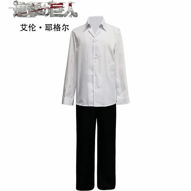 Eren Jaeger Cosplay Costume Eren Yeager Uniform Suit Outfits Wig Full Set