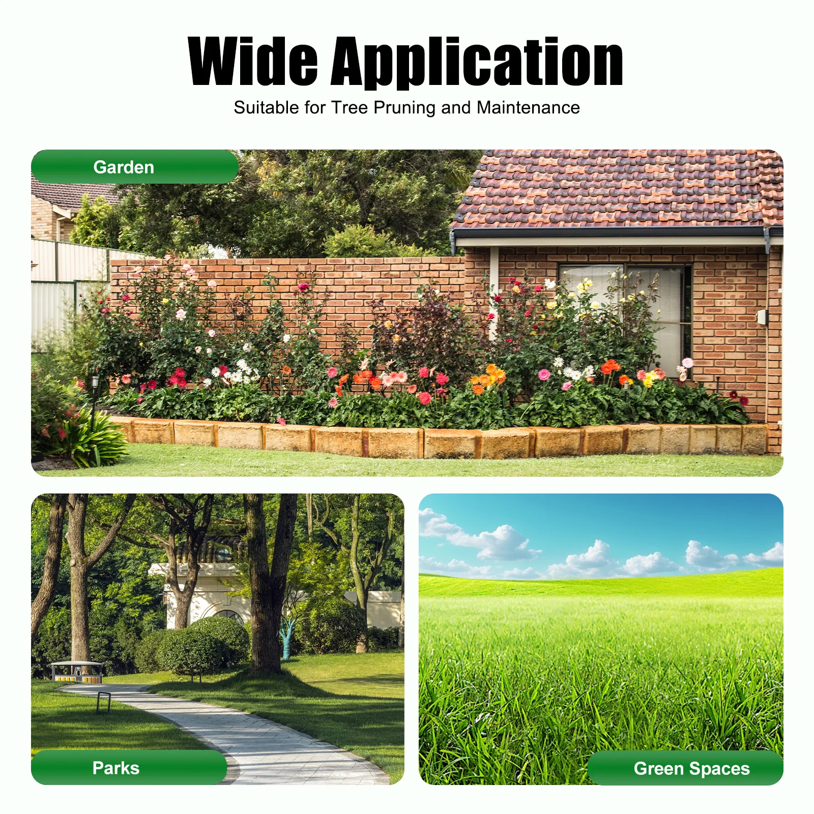 Serra de corrente de poda longa, prendedores de poste de gasolina de 2 tempos 43CC, com barra de serra de 12 polegadas, serra de poste longa retrátil, para aparar árvores