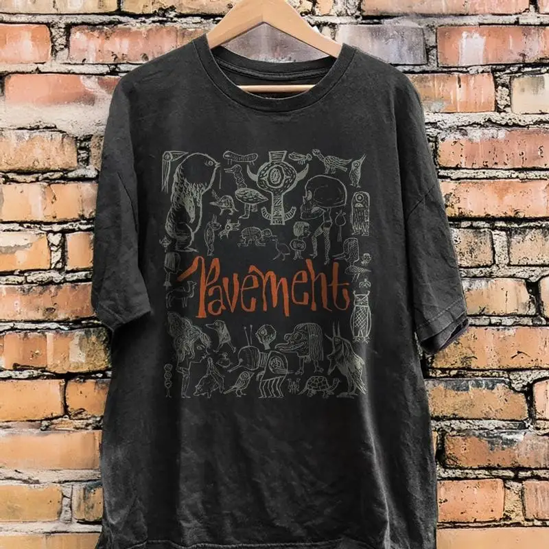Pavement Band Uk Tour Concert 2010 Unisex Black Cotton T-Shirt