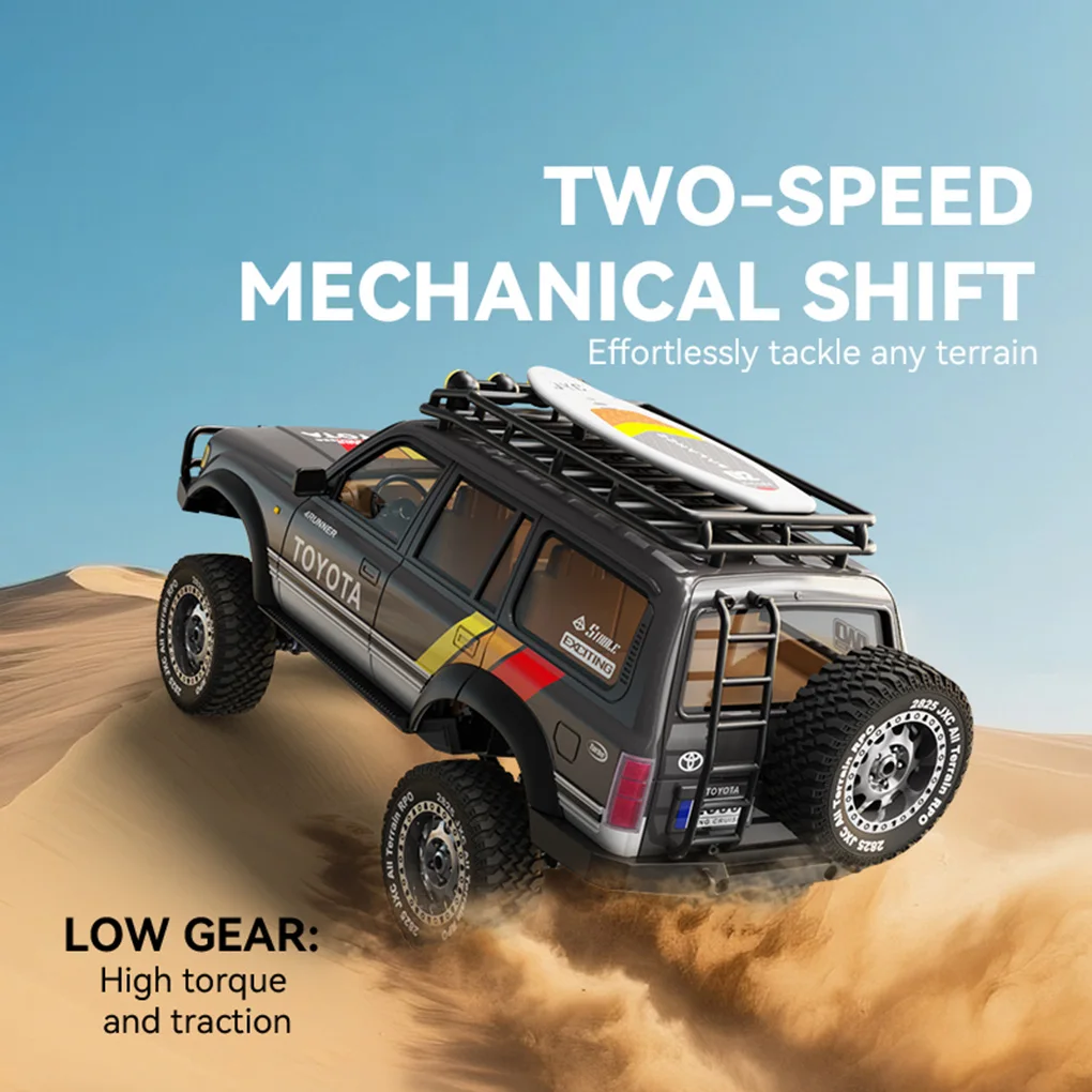 1/12 LC80 Simulation Land Cruiser 2.4GHz RTR quatre roues motrices escalade Simulation roche chenille télécommande modèle de voiture cadeau