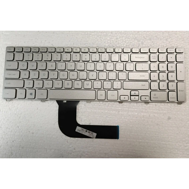 

Клавиатура Z US для Dell Inspiron 17 7000 7746 7737 15HR без подсветки, серебристая