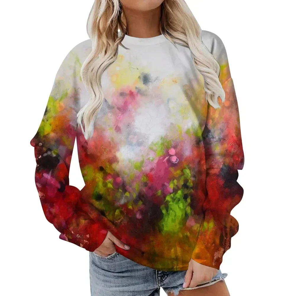 

Women's Sweatshirts O-Neck Loose Casual Sports Pullovers Comfortable Velvet Long Sleeve Sweater Winter Woman Clothes 2025