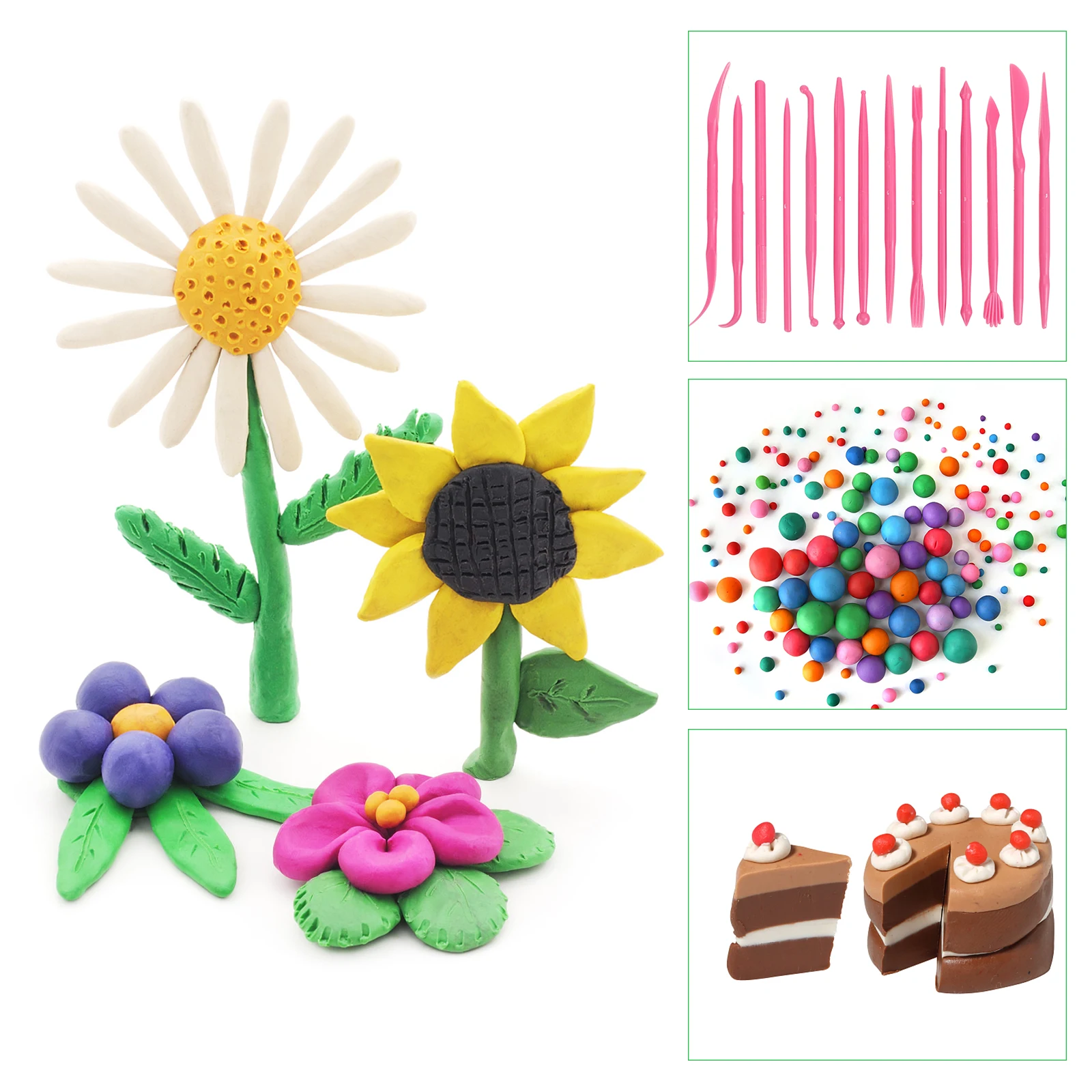 

Clay Sculpting Tools Set For Fondant Cake Carving Sugar Craft Modeling Easy Handle Pens Art Crafts Pottery Sculpture Tool