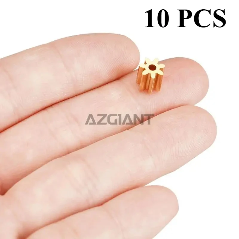 

10PCS Metal Pinion Gear Brass Motor 7 8 9 10 11 12 14 16 17 18 Teeth 1.9 2 2.5 4.9 Mm Hole Shaft Tool Kid Toy Fans Car Boat DIY