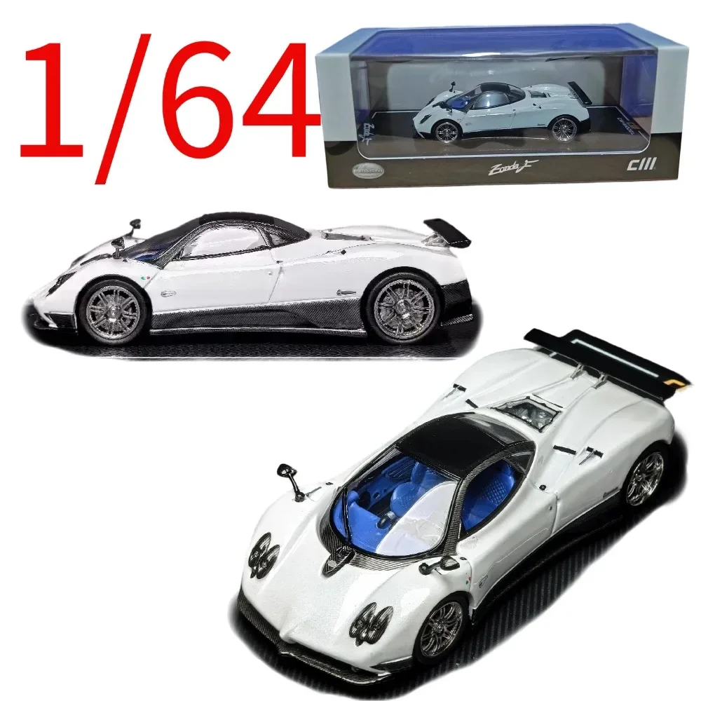 CM Diecast 1/64 Scale Pagani Zonda F Sports Car Model Alloy Pagani Zonda F Racing Vehicles Model Collected Display Original Box