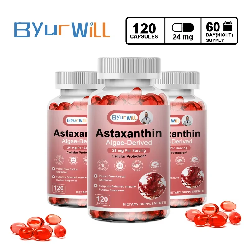 

Premium Astaxanthin Antioxidant Supplements | Fresh Microalgae Source | Supports Eye, Joint, & Internal Circulation Health