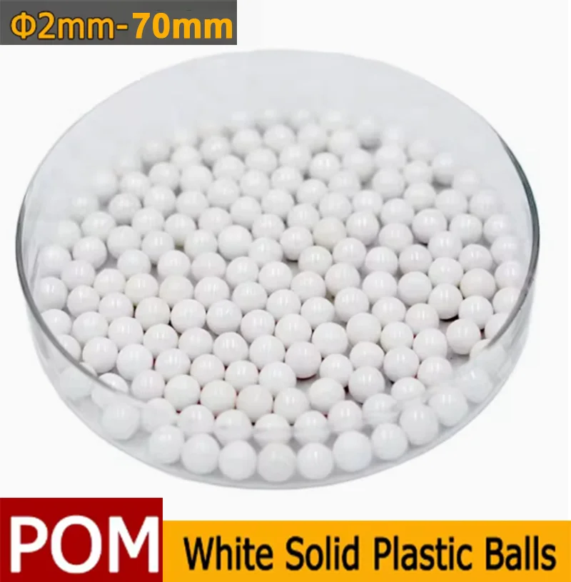 POM Bearing Ball Smooth Surface Anti-Deformation Rolling Beads 2/2.38/2.5/2.778/3/3.175~70mm Industrial Precision Plastic Balls