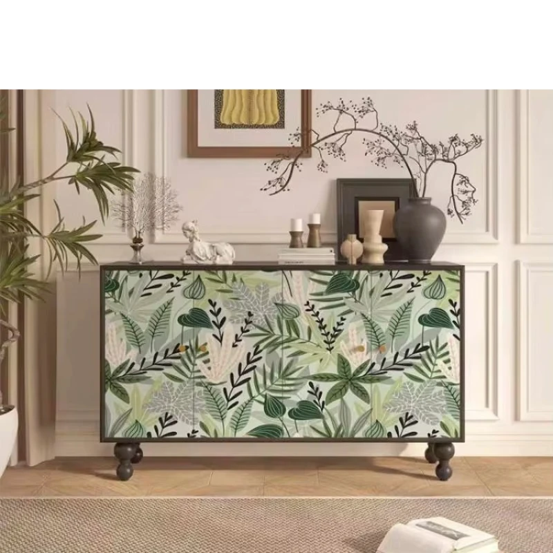 

Simple luxury console table antique silent style living room hallway side table wooden home decoration