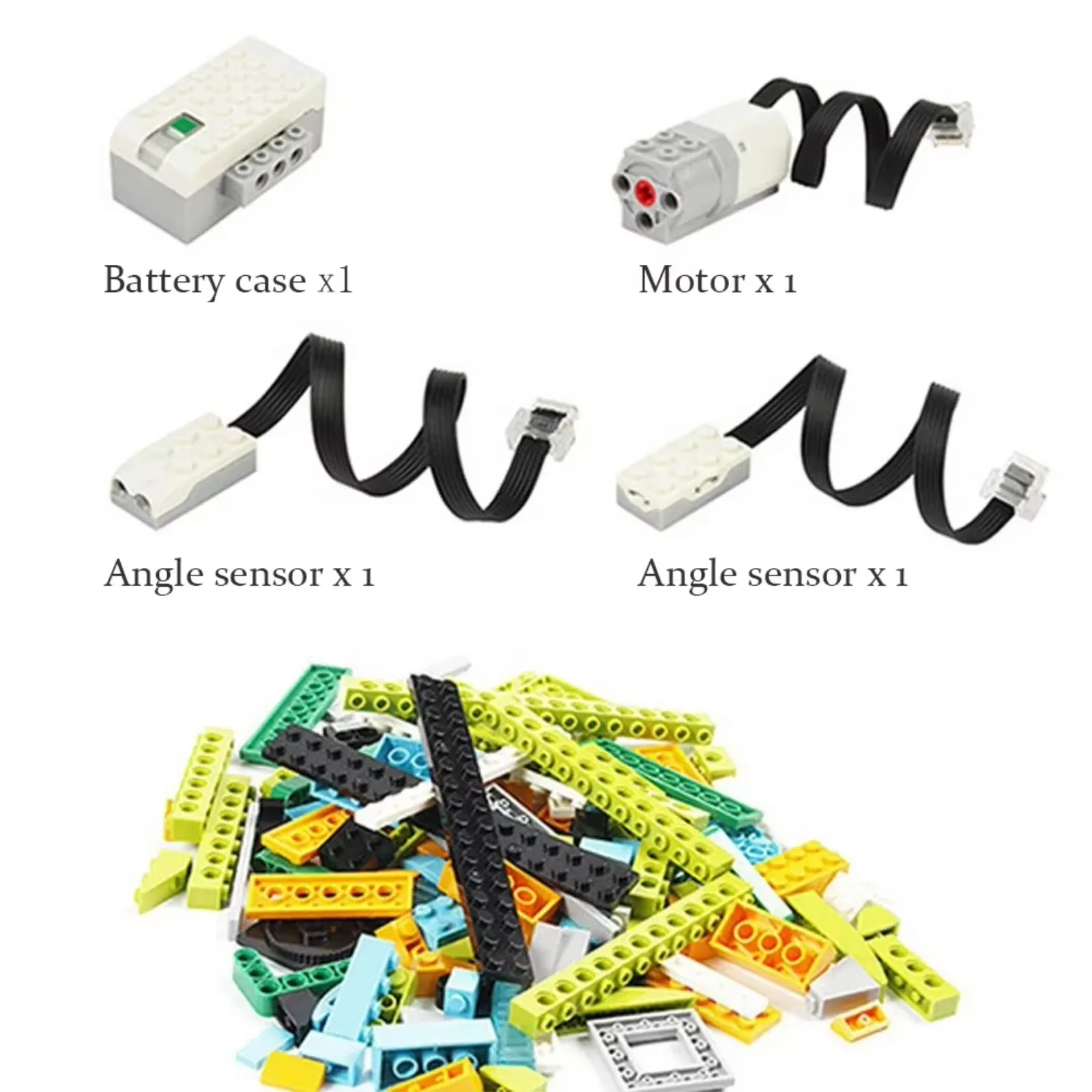 STEM Educational Building Blocks Kit 280pcs with Electronic Sensors 45300 for Programming Kids Gift