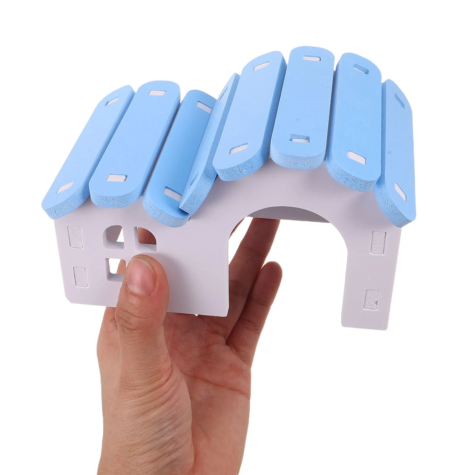 

2pcs Pet Hamster Nest Plastic Small Animal Hideout House For Hamsters Mice Gerbils Colorful Habitat Decor Sleeping Kennel Fun