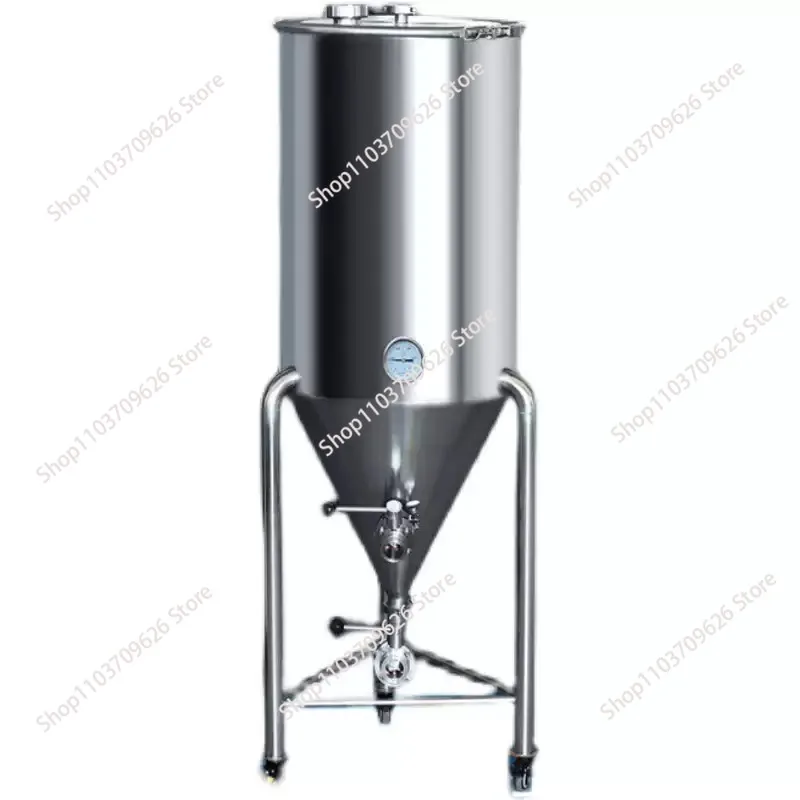 Conical beer keg, fermented, brewing, sealed, stainless steel, removable, fruit wine Baijiu aging