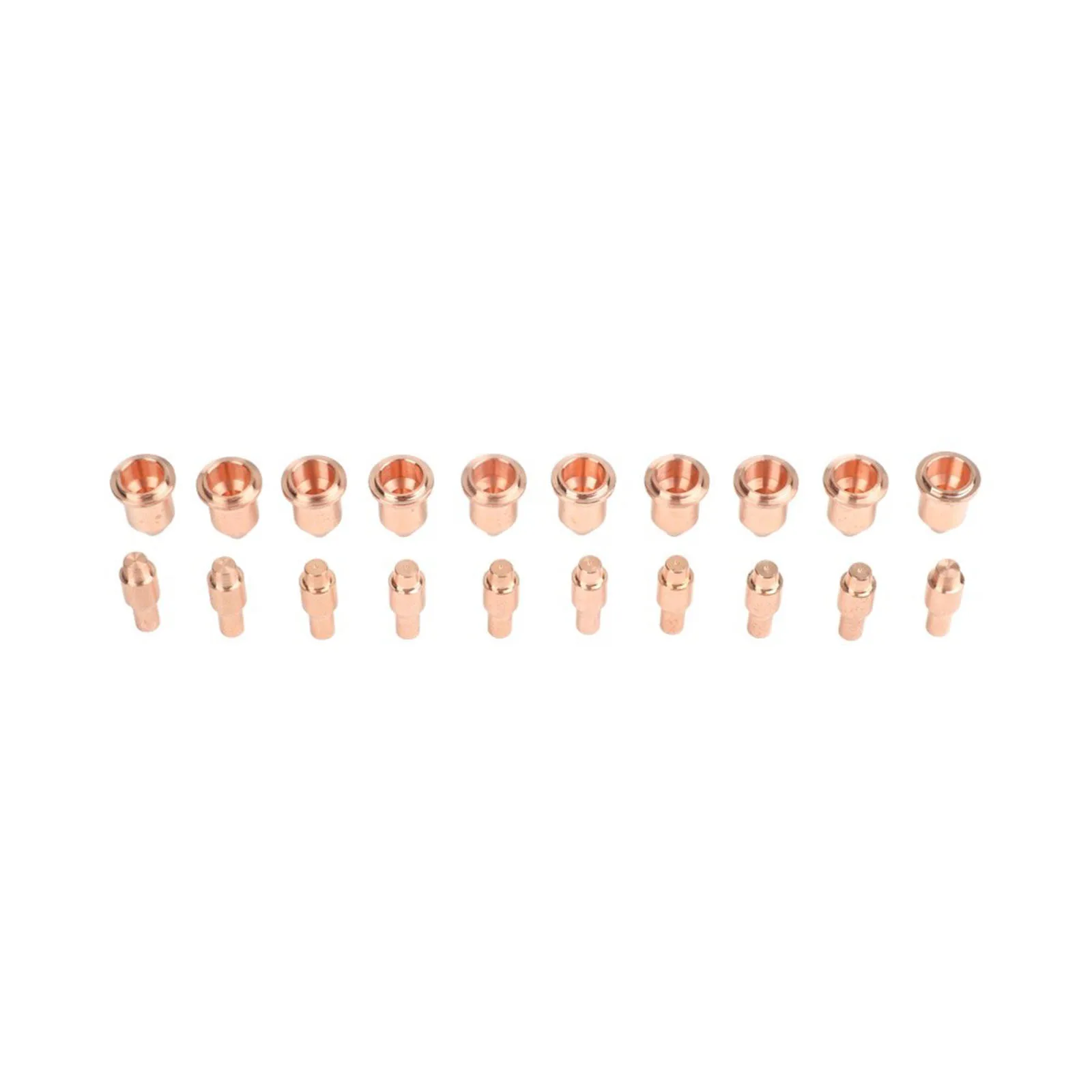 20pcs Plasma Electrode and Nozzle Set for Harbor For Freight Titanium IPT 45A Plasma Torch Cutter 0035 Inch Copper Parts