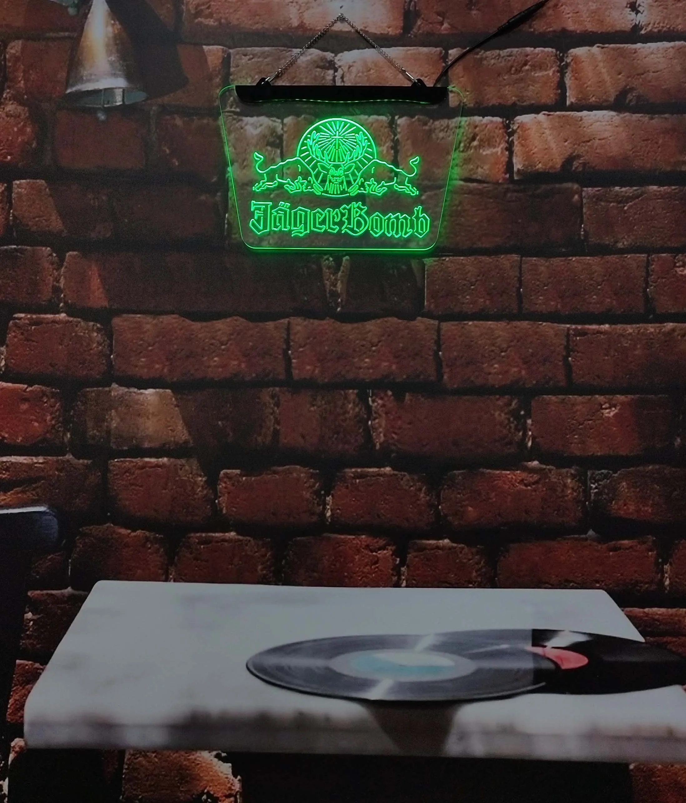 Jager Bull Wine Bar Club LED Neon Sign Acrylic Board Home Decoration Interior Wall Art Pink Blue 30*40 for Room Shop Part