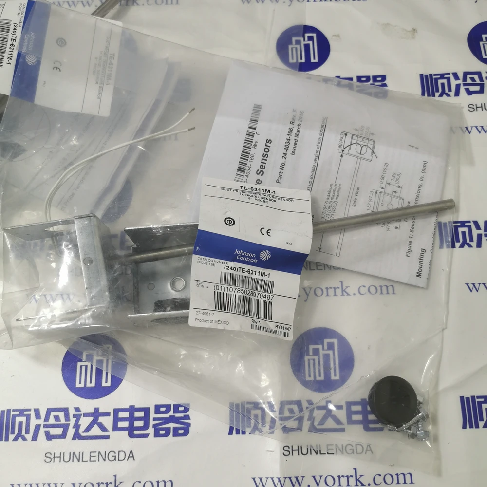 Johnson Ducted Pipeline Thermistor Temperature Sensor Thermocouple TE-6311M-1