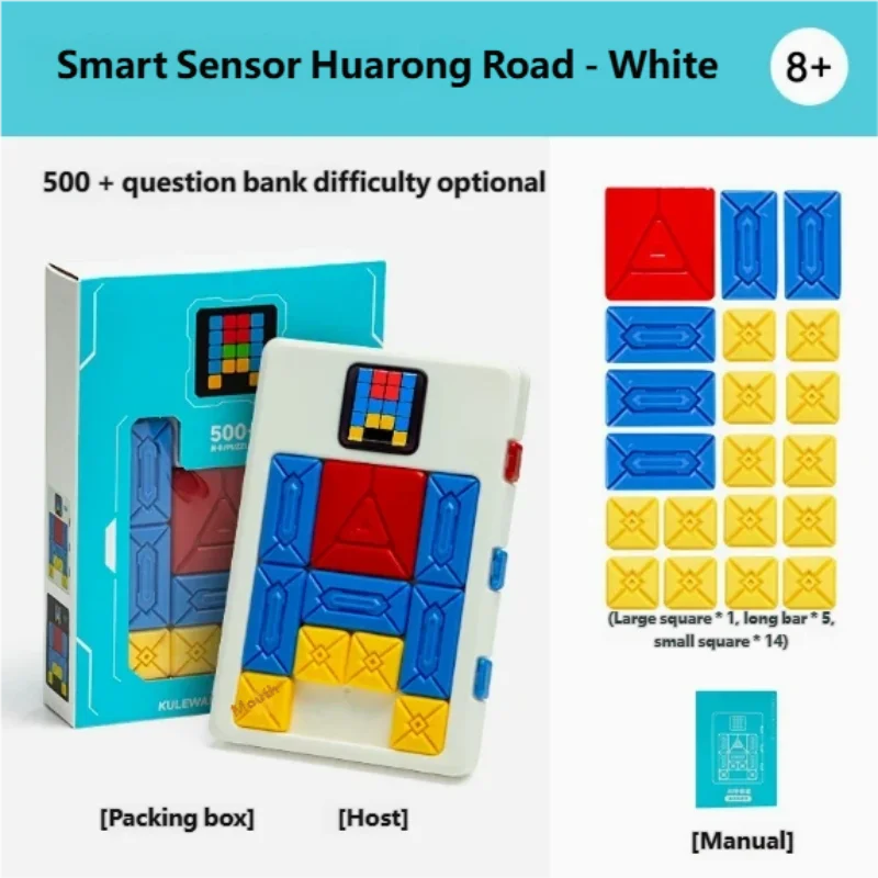 AI Huarong Dao Magnetic Attraction Building Blocks Sliding Puzzle, 500+ Levels, Logical Thinking Training Toy