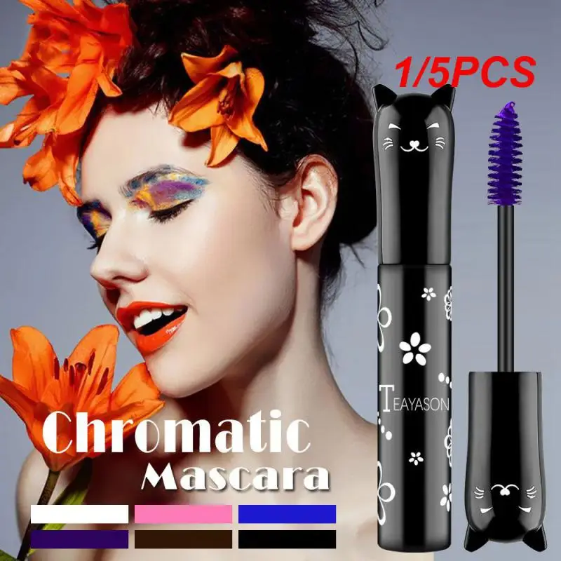 1/5PCS Lengthening Makeup Mascara Quick-drying Formula Vibrant Colors Bold Instantly Transforms Colorful Showstopping Look