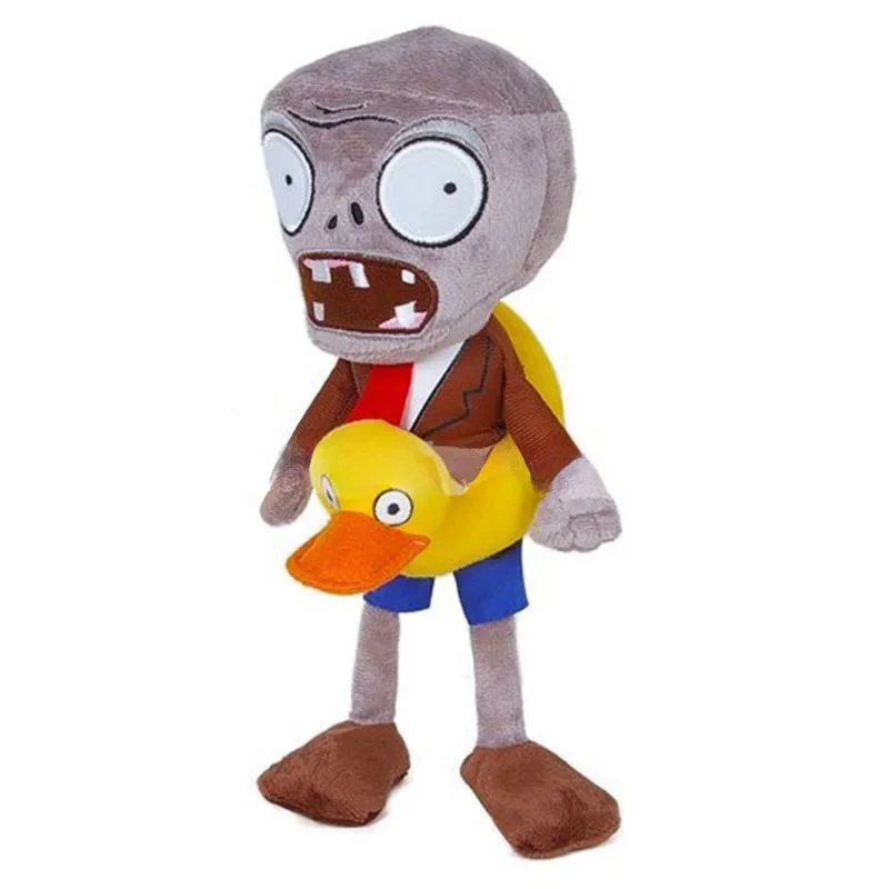 Planta de 15-20cm con juguete de peluche Zombie 30cm PVZ sombrero gigante pato pirata Zombie muñeco de peluche juguete de peluche regalo de cumpleaños de Navidad para niños