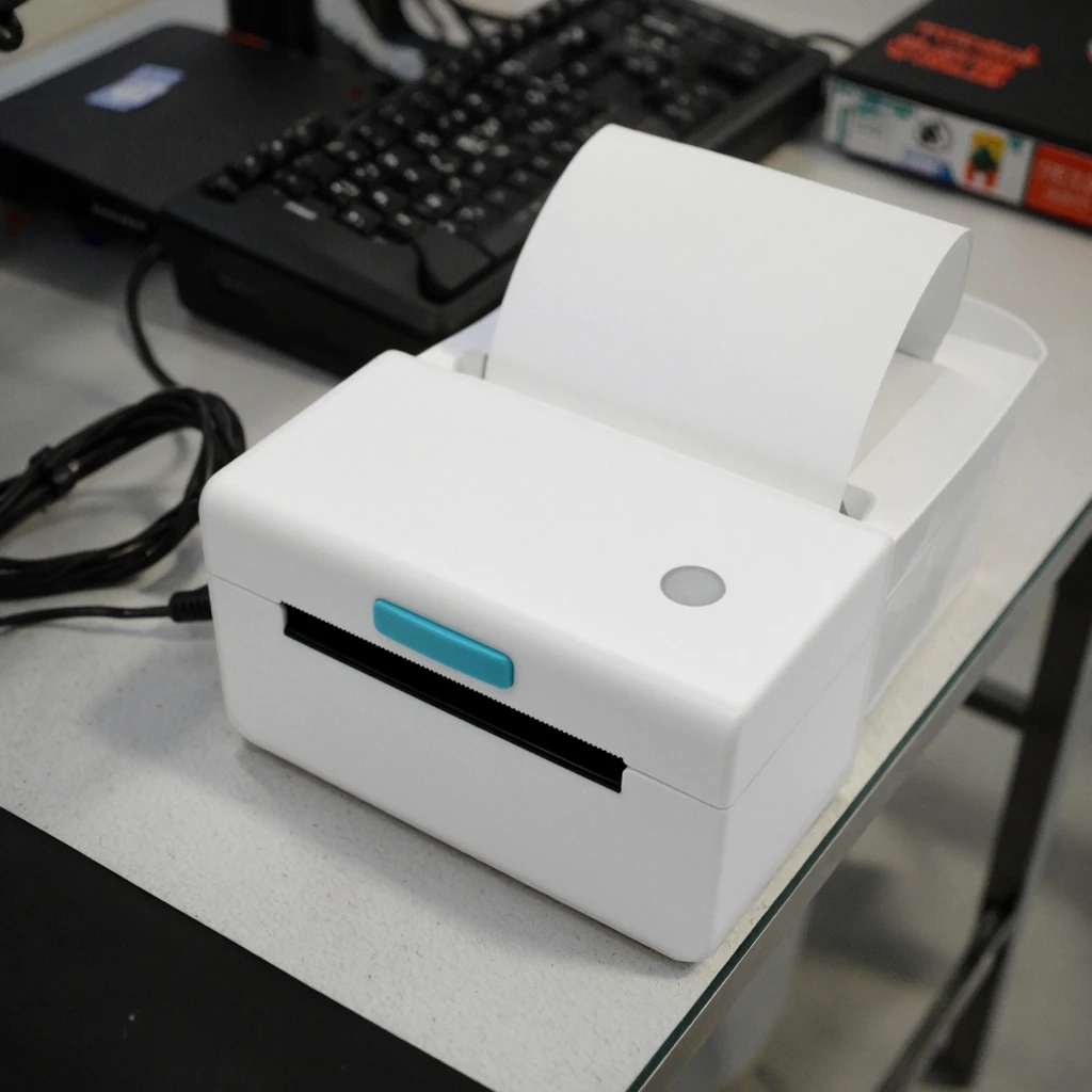110mm 203dpi Thermal Shipping Label Printer Sticker Maker CP410 Bluetooth Direct Thermal Packages Label Printer for Business