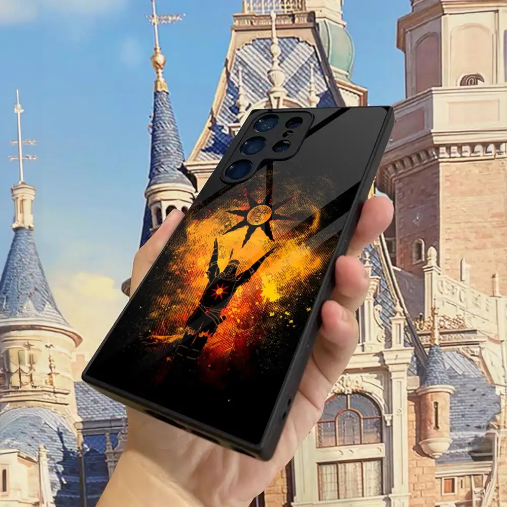 Praise The Sun Dark Solos Phone Case for Samsung Galaxy S26 S25 S24 S23 S22 S21 S20 Fe Ultra Edge Plus Glass Cover
