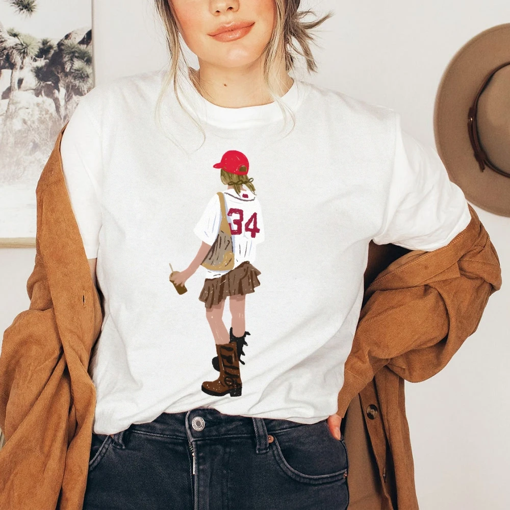 

Trendy Versatile Women's Tops Graphic Cotton T-Shirt Y2K Fashion Casual Wear Lightweight Summer Tee Comfortable Daily Style