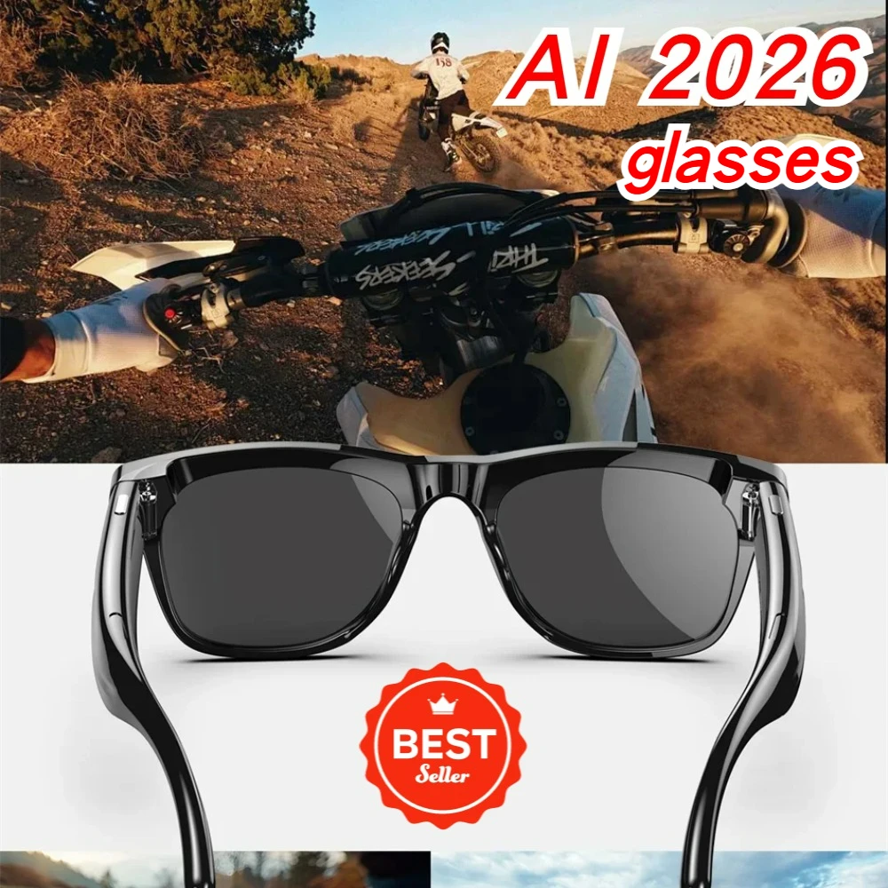 

High Quality Smart Glasses with Camera Portable AI Voice Control Bluetooth Calls 260mAh Battery for Android IOS