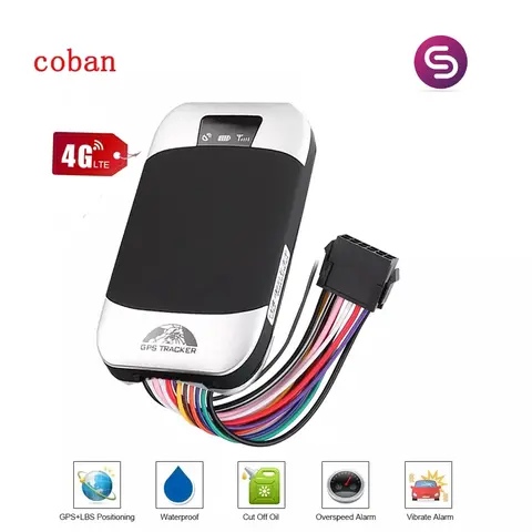 Coban TK303F 4G gps tracker for Vehicle  Fuel Cut-Off Real-Time Tracking with Shock Alarm tracker gps without sim card