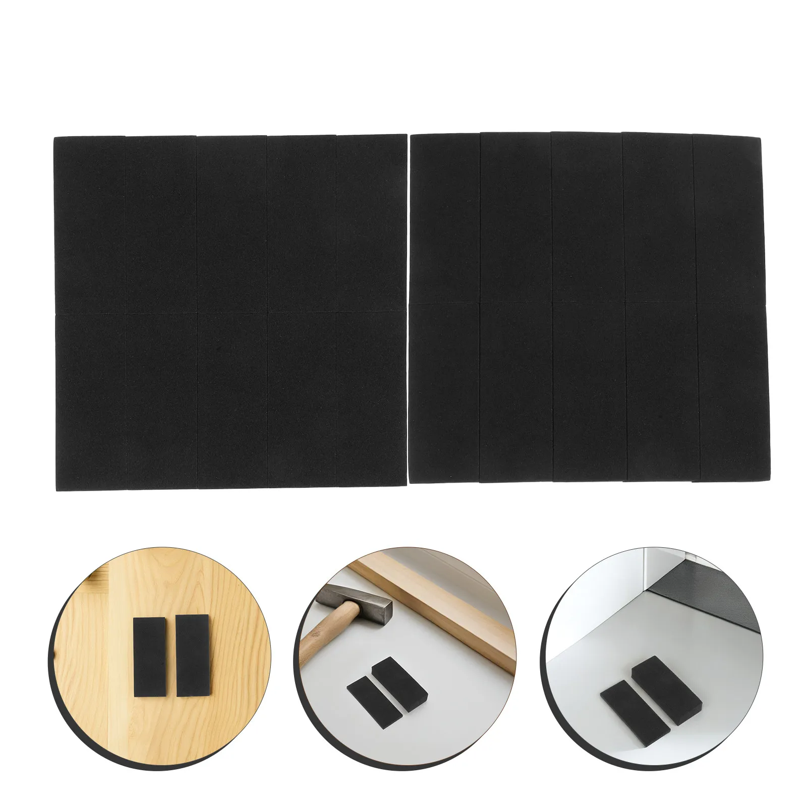 

20Pcs Bed Frame Stabilizer Foam Pads Headboard Wall Stopper Cushion Protector for Furniture Anti-Vibration Modern Design