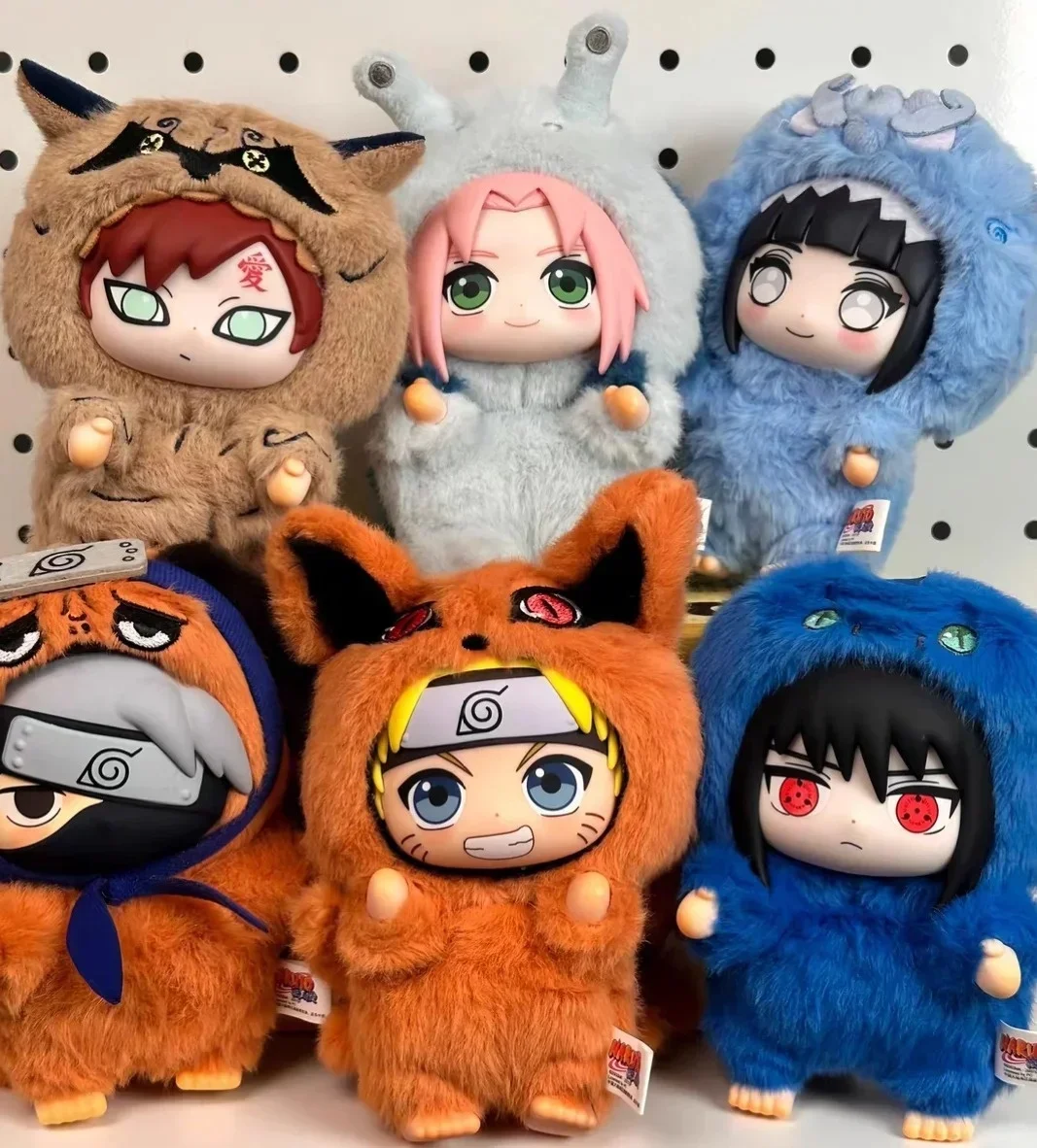 Naruto Beast Party Series Vinyl Figure Plush-Like Texture Blind Box Chibi Kakashi Sasuke Collectible Friend's Gift Christmas