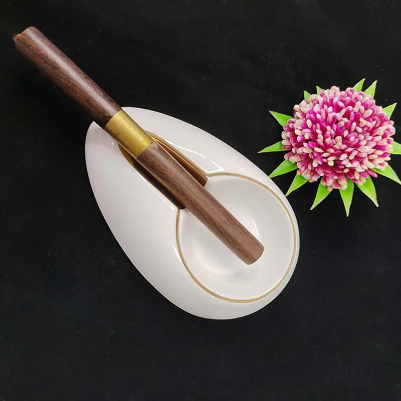 Cute Ceramic Cigar Ashtray, Anti-Scalding Cigarette, Cigar Holder, Smoking Accessories