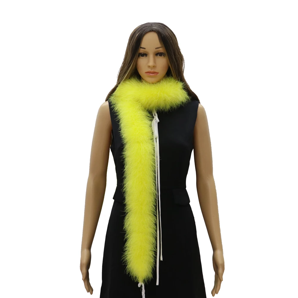 2M 22G 50G Flauschige Marabou-Truthahnfeder-Boa Weicher Schal für Hochzeit, Party, Karneval, Kostüm, DIY-Basteln, Näharbeiten, Dekoration