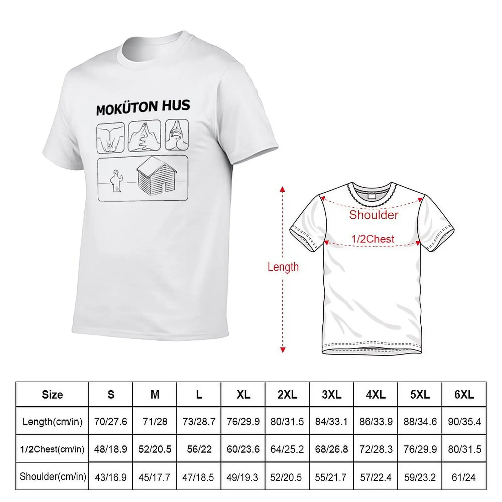 تي شيرت Mokuton Hus تي شيرت للرجال حزمة بيضاء تي شيرت رجالي عالي الجودة ماركة فاخرة تي شيرت